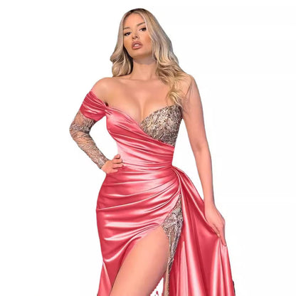 Plus Size Elegant Lace Maxi Dress - Plus Size XL-4XL - View 5