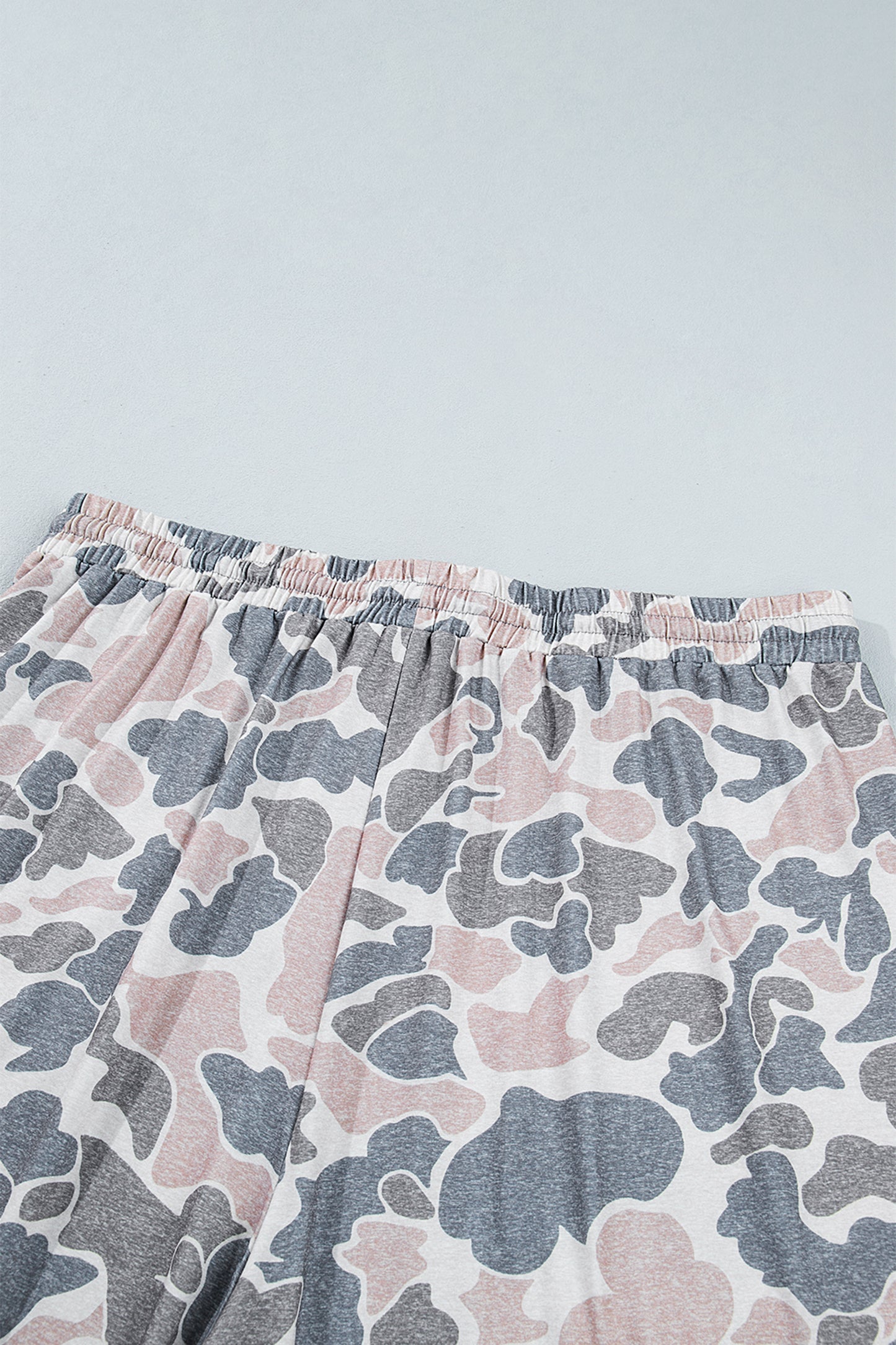 Plus Size Camo Print Patch Pocket Ankle Pants - Plus Size Clothing