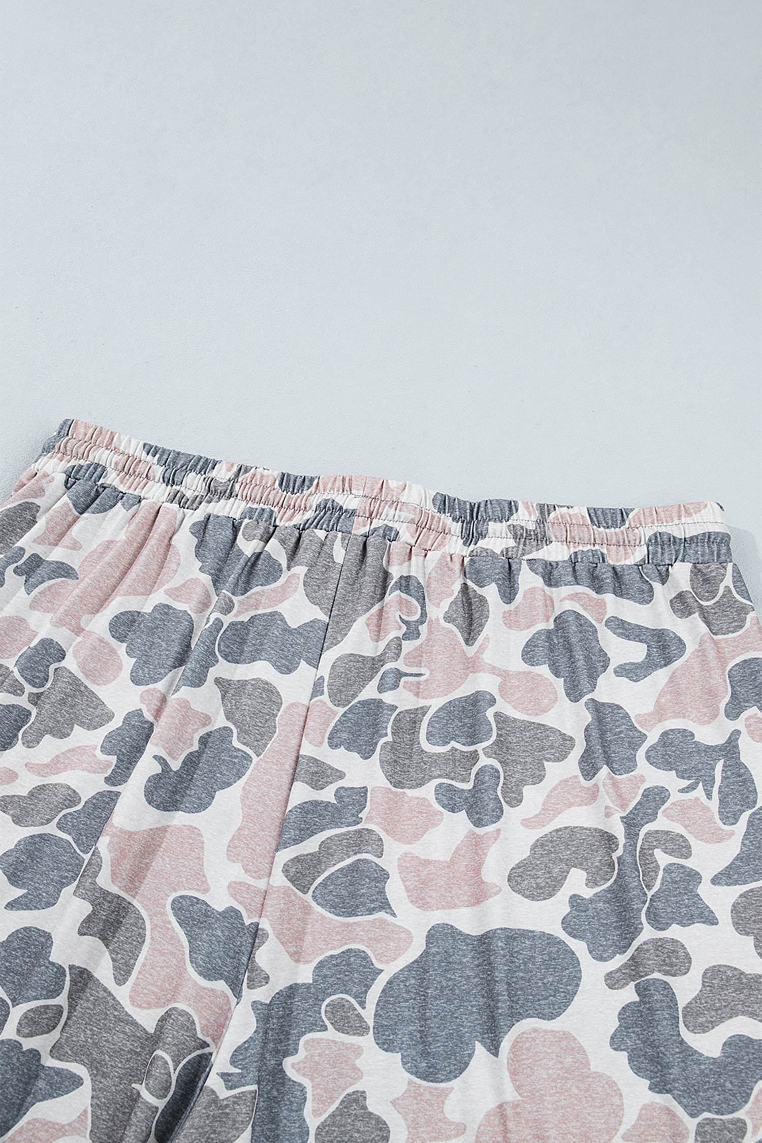 Plus Size Camo Print Patch Pocket Ankle Pants - Plus Size Clothing