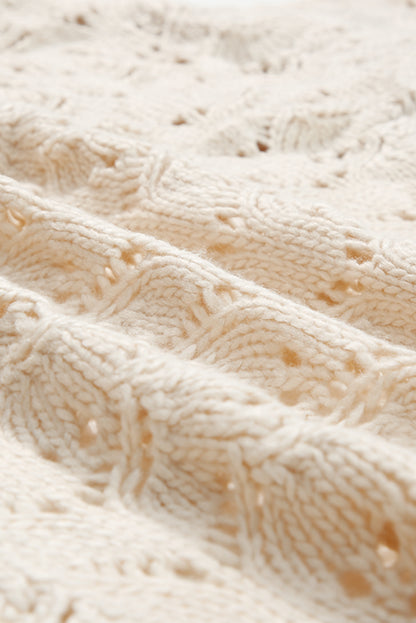 Plus Size Textured Knit Open Cardigan