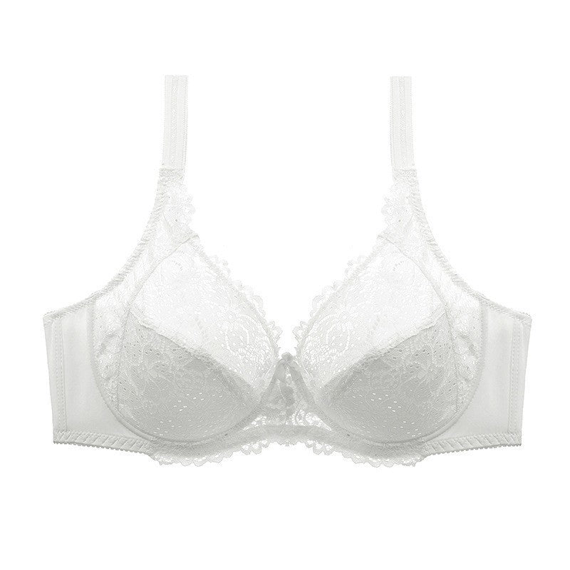 Plus Size Lace 3/4 Cup Comfortable Bra