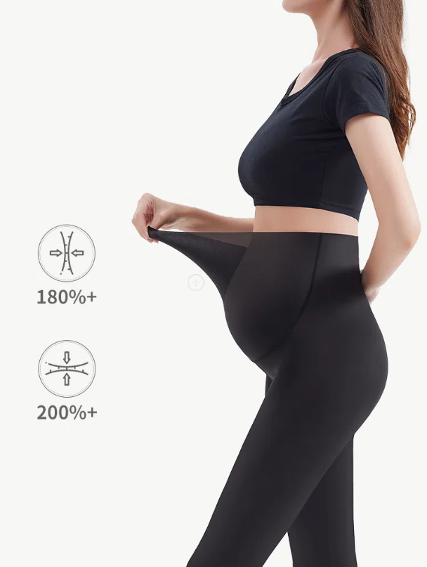 Plus Size Maternity Seamless Yoga Pants