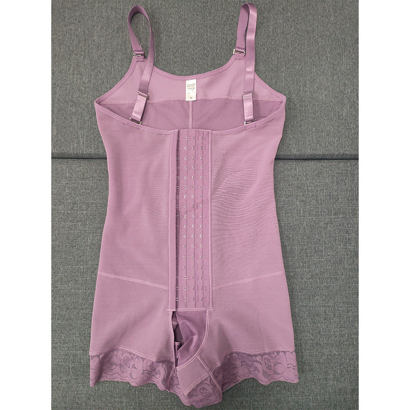 Plus Size 4-Breasted Mesh One-Piece Shapewear