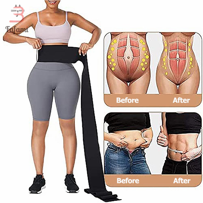 Plus Size Postpartum Belly Band Compression Waist Trainer