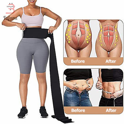 Plus Size Postpartum Belly Band Compression Waist Trainer