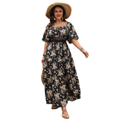 plus-size-vintage-square-neck-dress