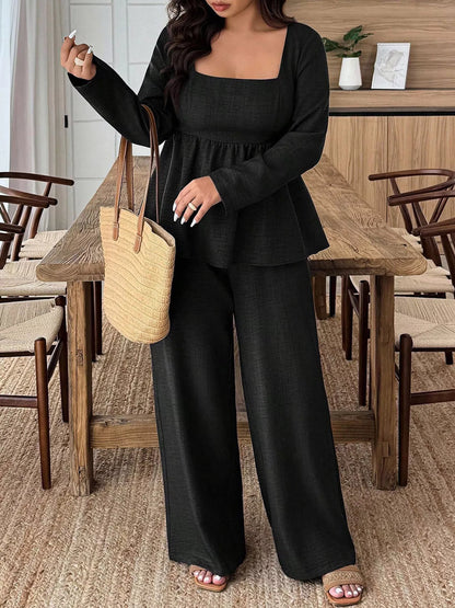 plus-size-square-neck-set