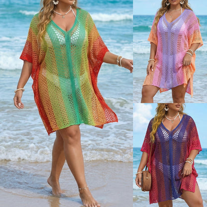 Plus Size Beach Vacation Cover-Up Dress