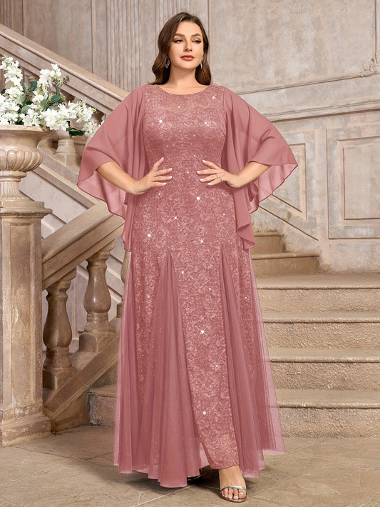 Floral Sequin Mermaid Evening Gown New