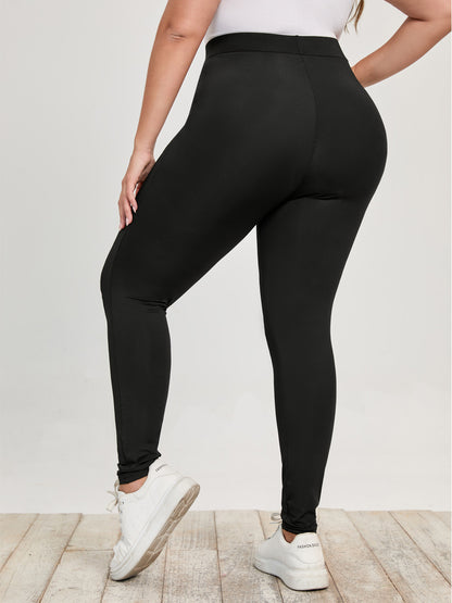 Plus Size Distressed Hole Leggings - Plus Size XL-4XL - View 3