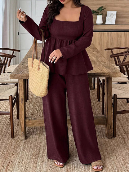 plus-size-square-neck-set