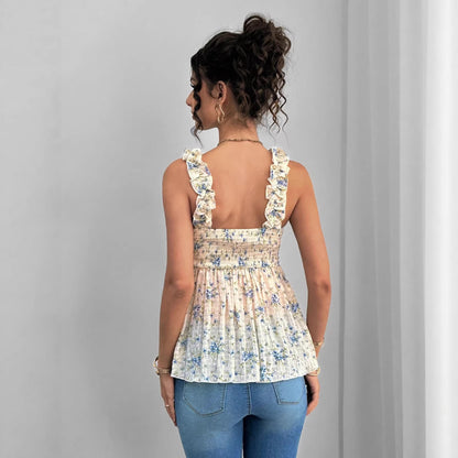 Plus Size Printed Halter Maternity Top A-Line - Plus Size Clothing