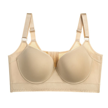 Plus Size Underwire Bra with Back Beauty Support — back view