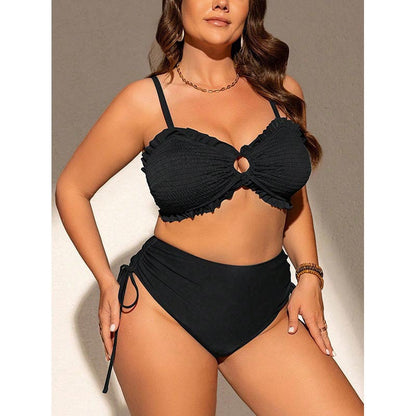 Plus Size Backless One-Piece Swimsuit - Plus Size XL-4XL - View 1