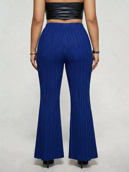 Plus Size High Waist Flare Pants - Plus Size XL-4XL - View 20