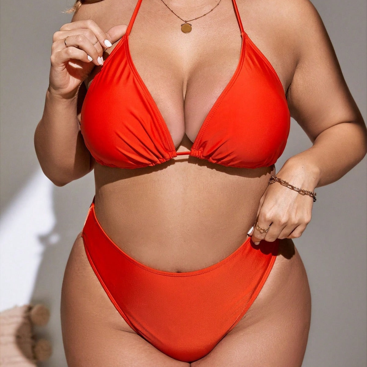 Plus Size Three-Piece Swimwear Set
