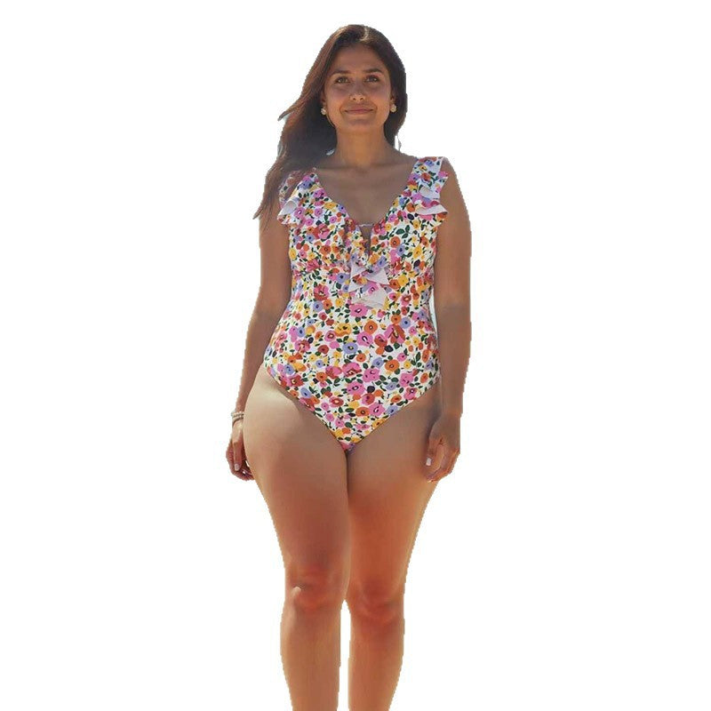Plus Size Printed One-Piece Swimsuit