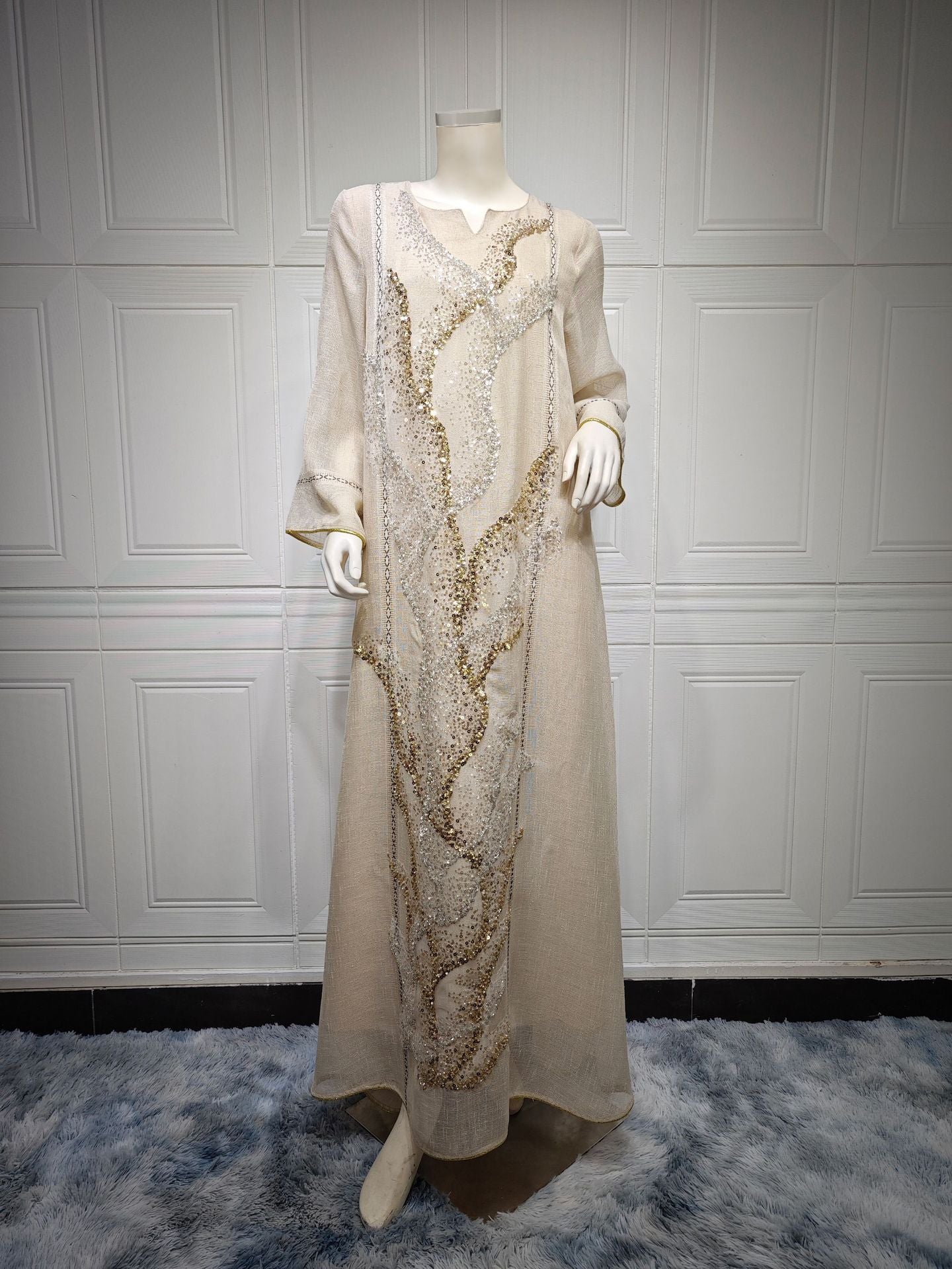 Plus Size Casual Geometric Knit Dress