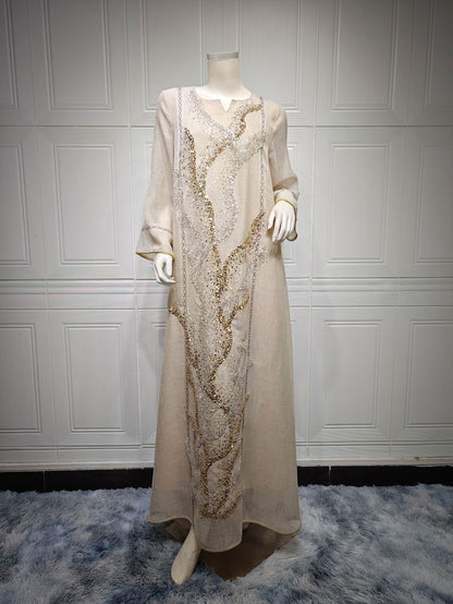 Plus Size Casual Geometric Knit Dress