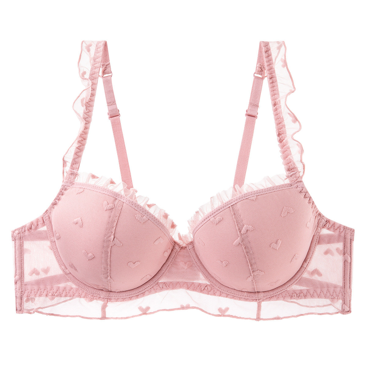 Plus Size Underwire Lace Bra Minimizing Support