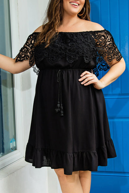 plus-size-off-shoulder-lace-dress