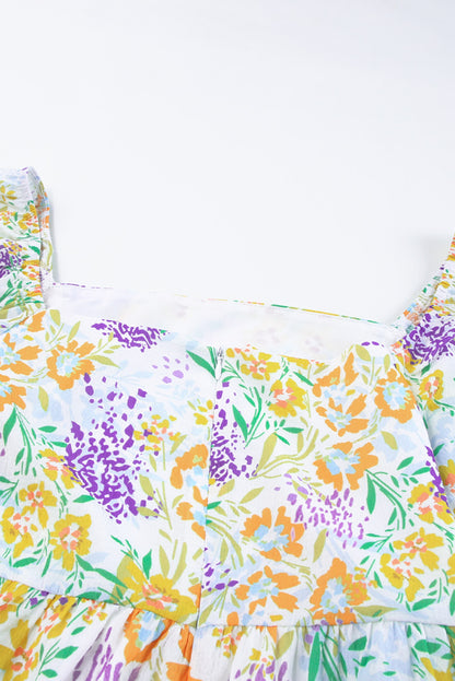 Plus Size Floral Babydoll Dress - Plus Size XL-4XL - View 15