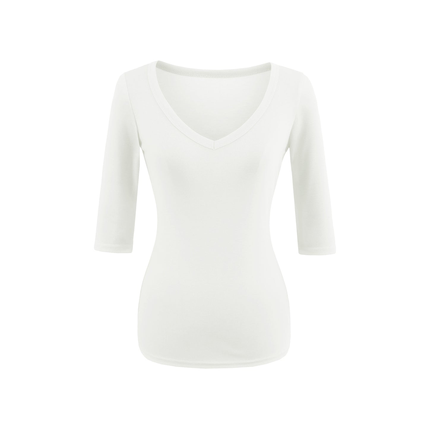 Plus Size V-Neck Short Sleeve T-Shirt