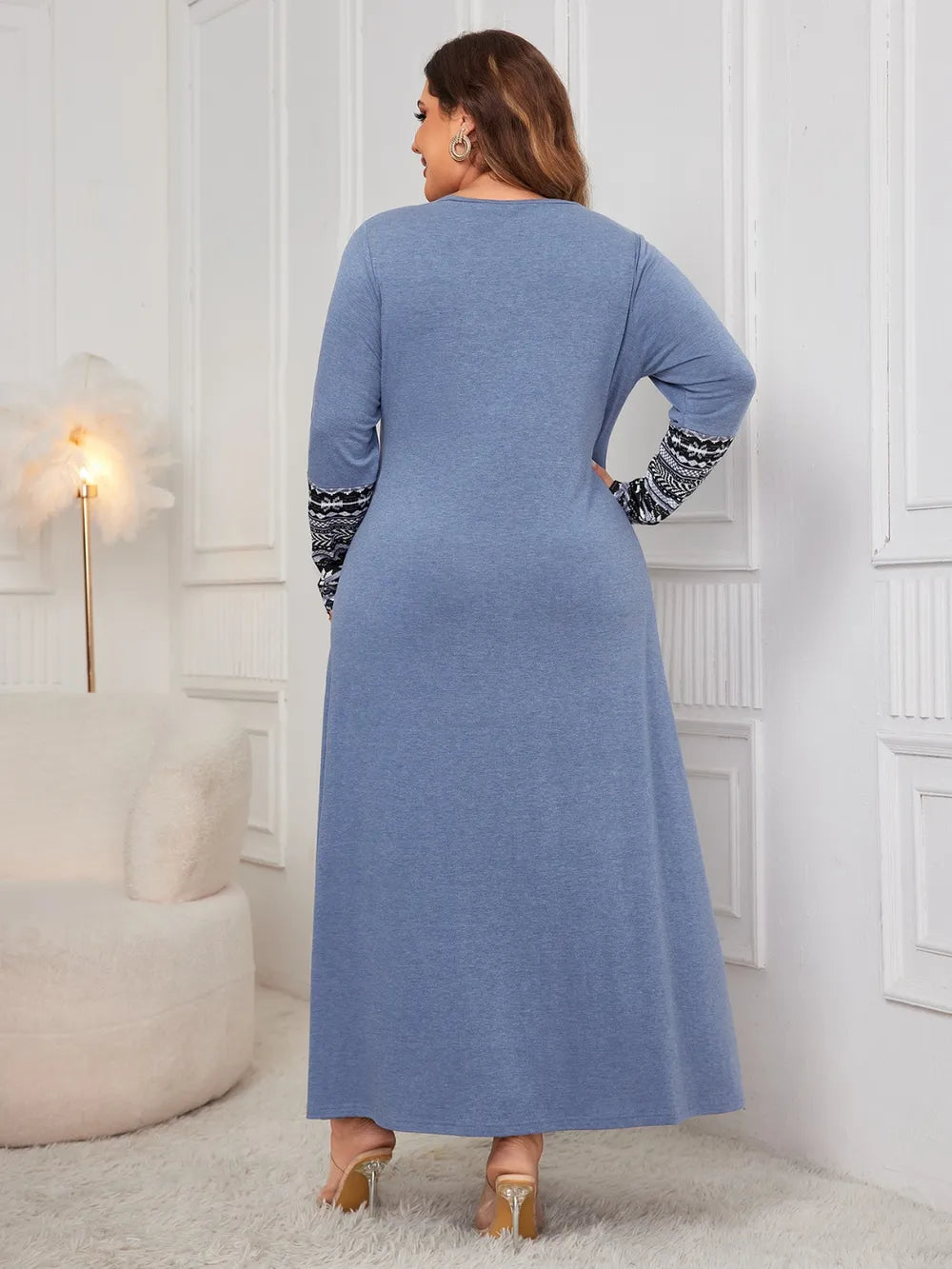 Plus Size Long Sleeve Dress