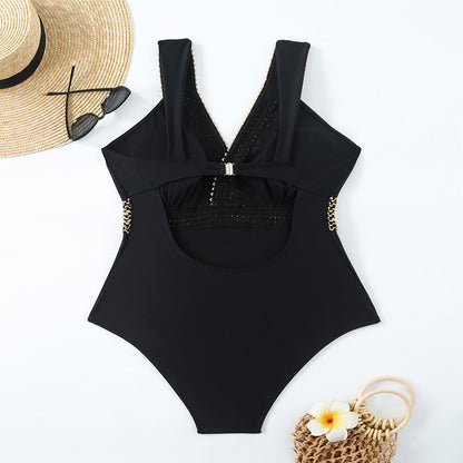 Plus Size High-Waist One-Piece Swimsuit