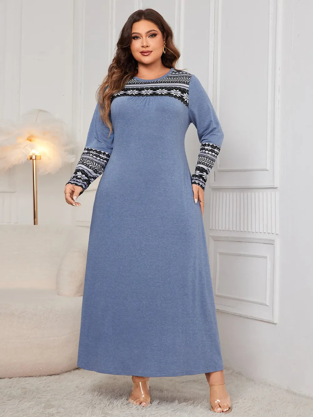 Plus Size Long Sleeve Dress