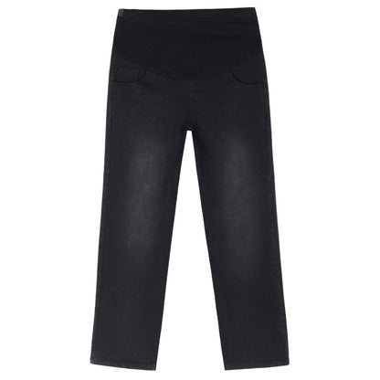 Plus Size Maternity Denim Wide Leg Pants - Plus Size XL-4XL - View 2