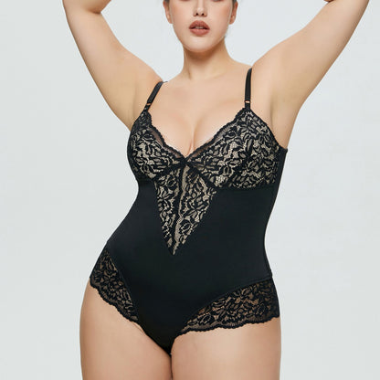 Plus Size Lace Jumpsuit Romper - Plus Size XL-4XL - View 4