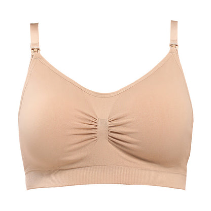 Plus Size Nursing Bra with Adjustable Front Buckle - Plus Size Clothing