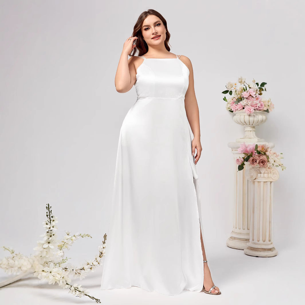 Plus Size Elegant Evening Gown with Slit