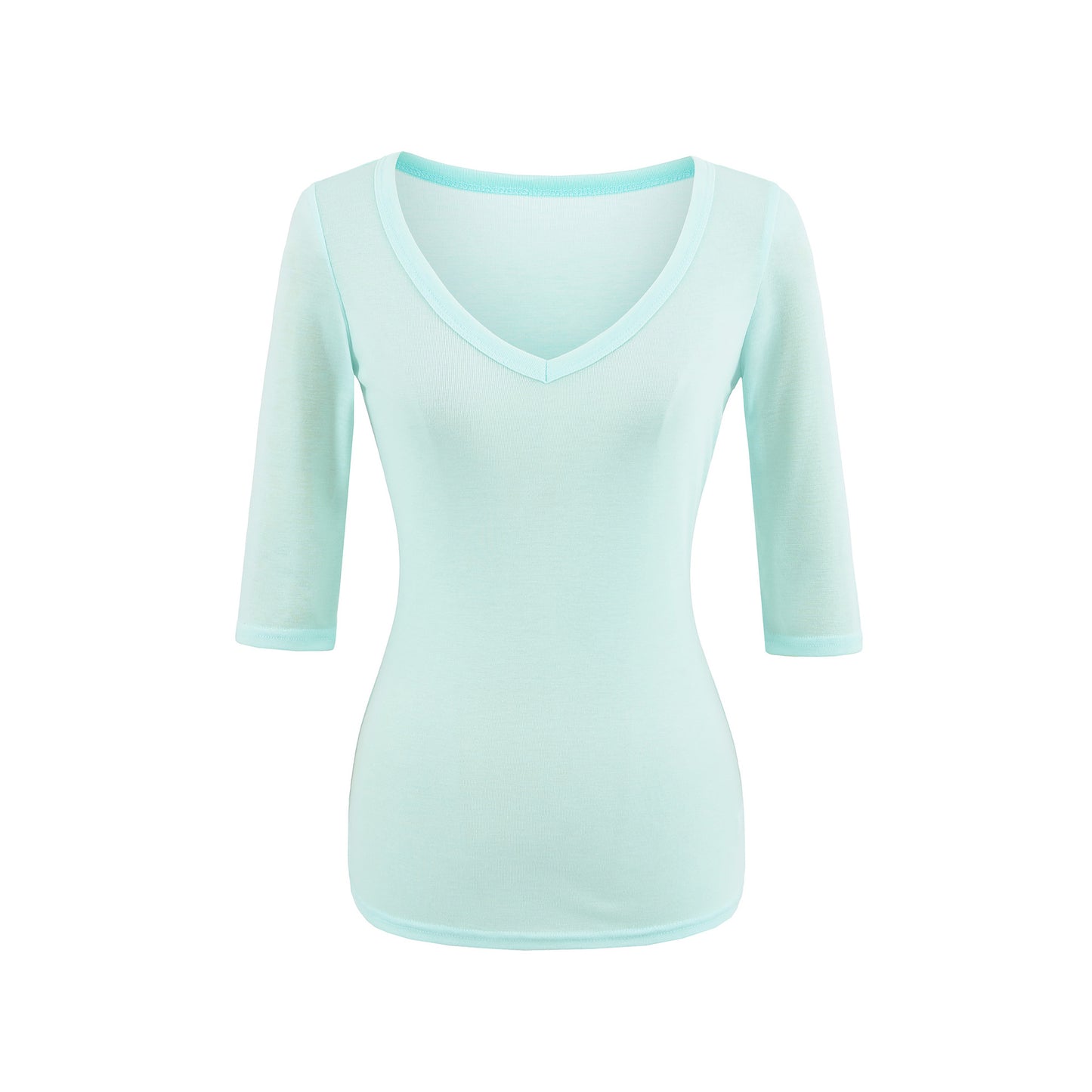Plus Size V-Neck Short Sleeve T-Shirt