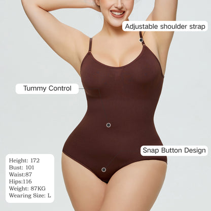 Plus Size Shapewear Bustier Bodysuit Seamless