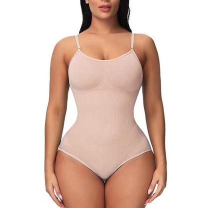 Plus Size Silk Body Shaping One-Piece Underwear — back view