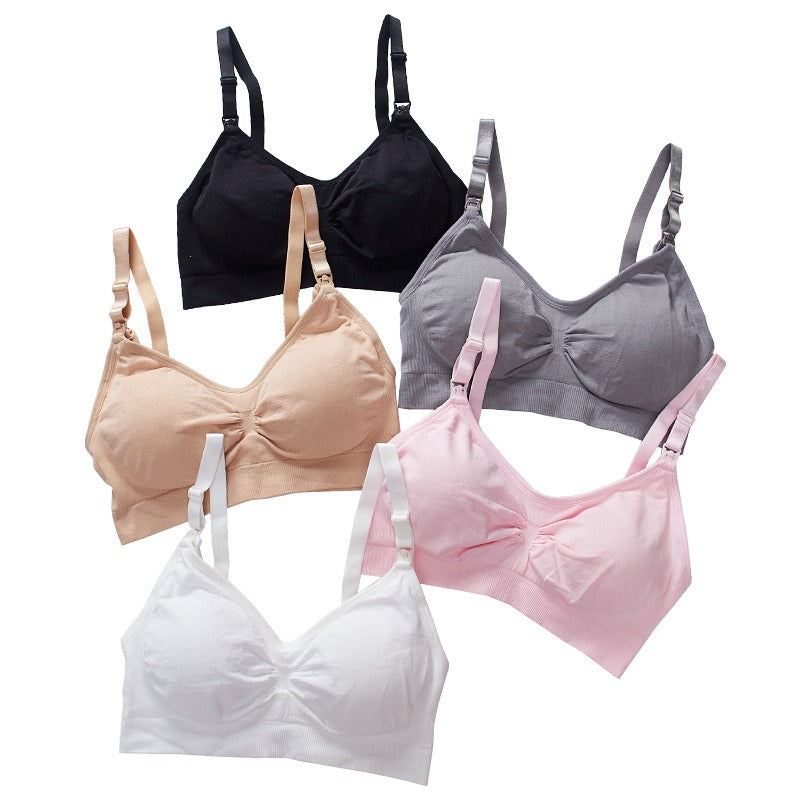 Plus Size Seamless Wireless Breastfeeding Bra