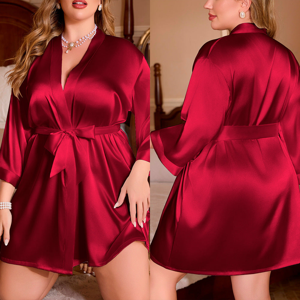 Plus Size Comfortable Bathrobe Loungewear