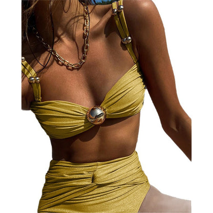 Plus Size Bikini Wrap Skirt Set - Plus Size XL-4XL - View 4