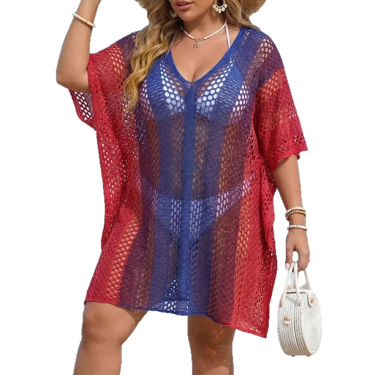 Plus Size Beach Vacation Cover-Up Dress
