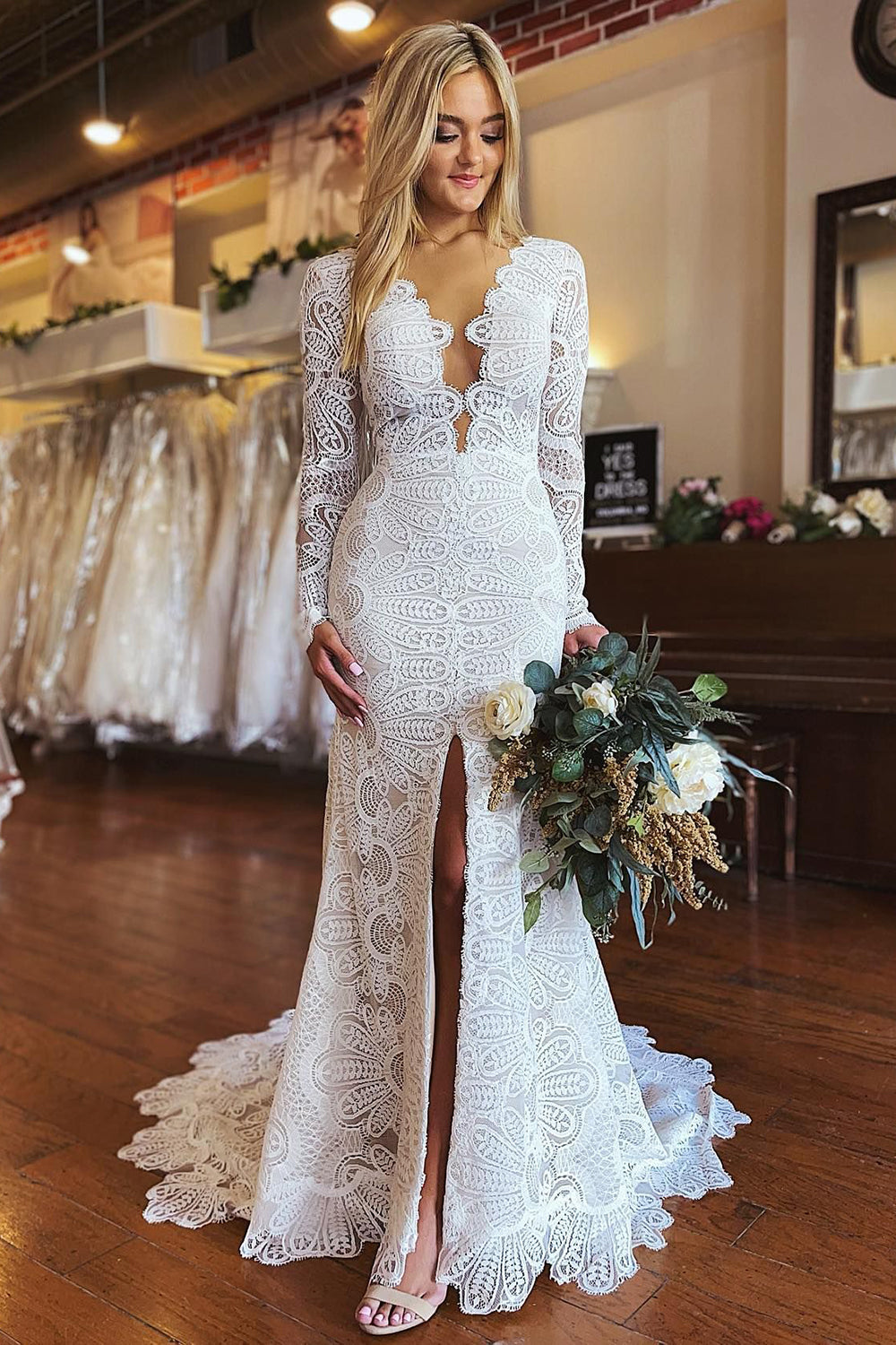 Plus Size Wedding Dress Lace Ball Gown