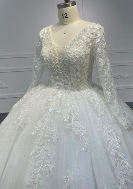 Plus Size Full Lace Ball Gown
