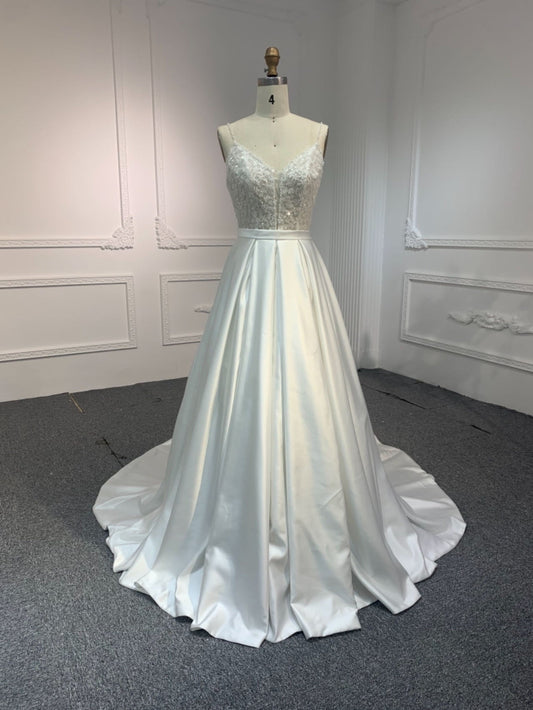 Plus Size A-Line Lace Wedding Dress