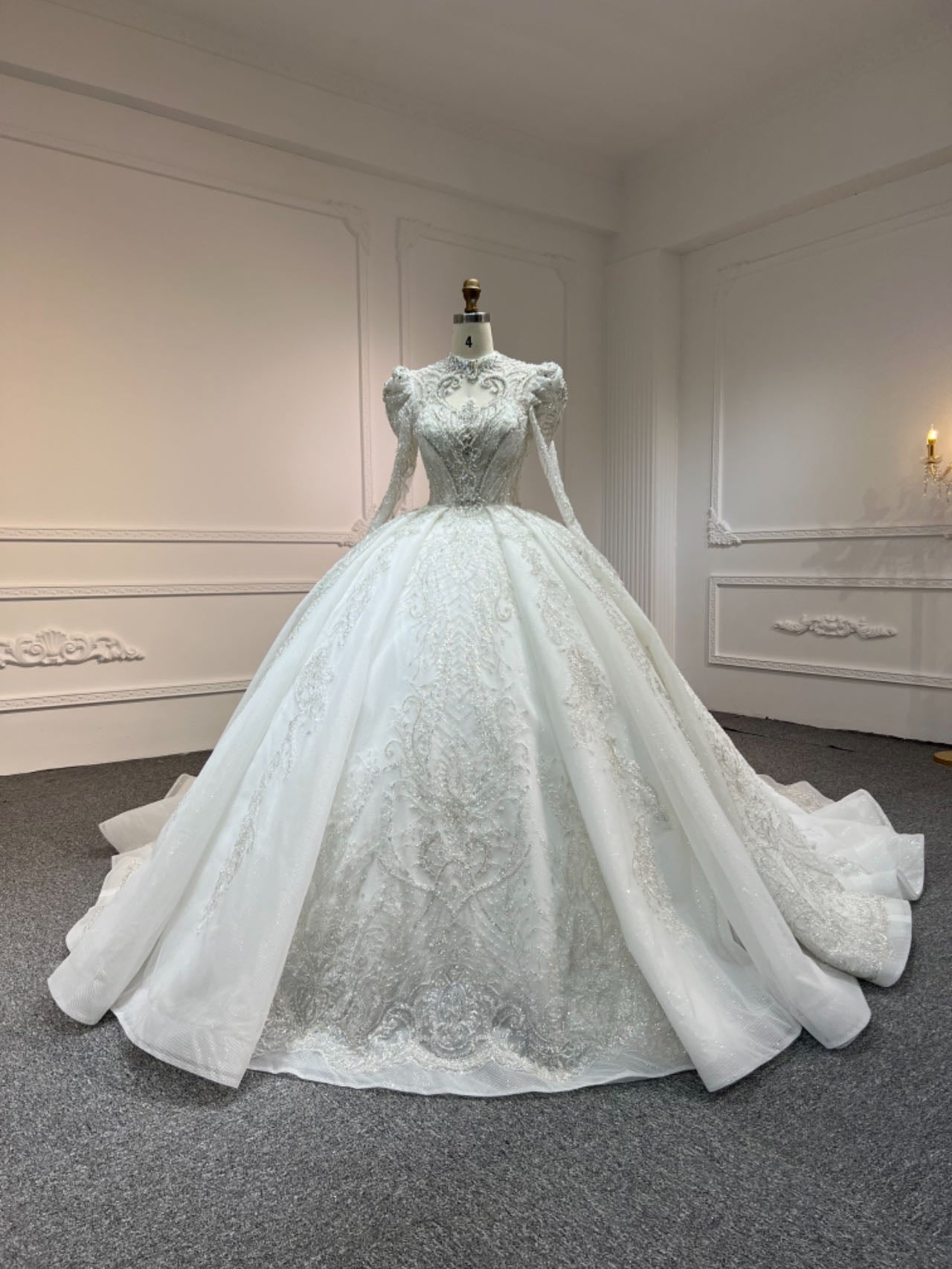 Plus Size Luxury Layering A-Line Wedding Dress
