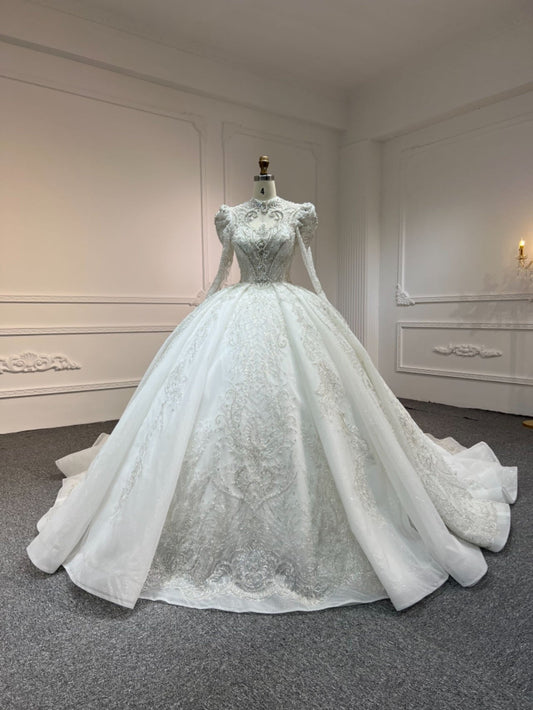 Plus Size Luxury Layering A-Line Wedding Dress