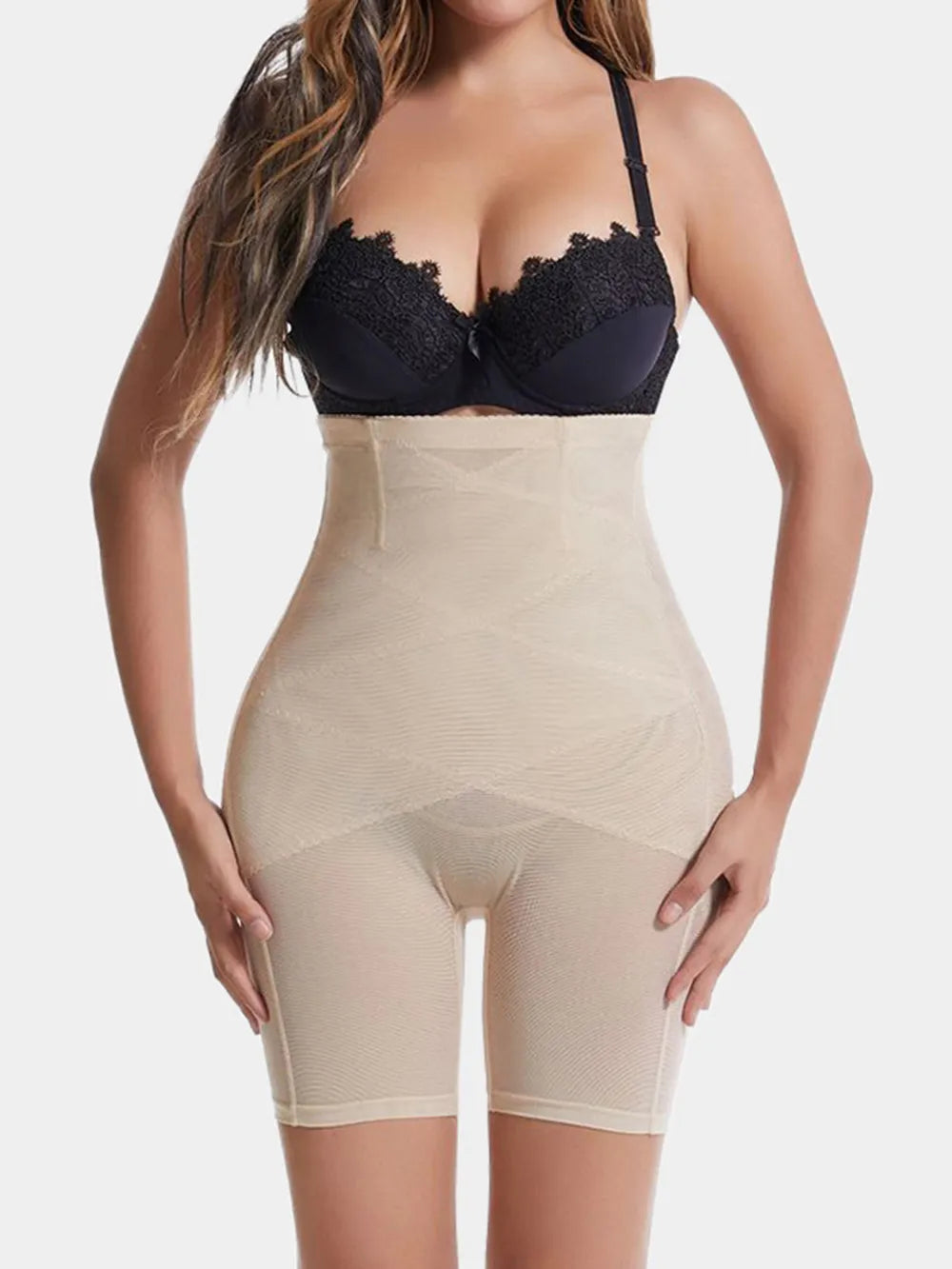 Plus Size High Waist Butt Lifting Shaping Shorts
