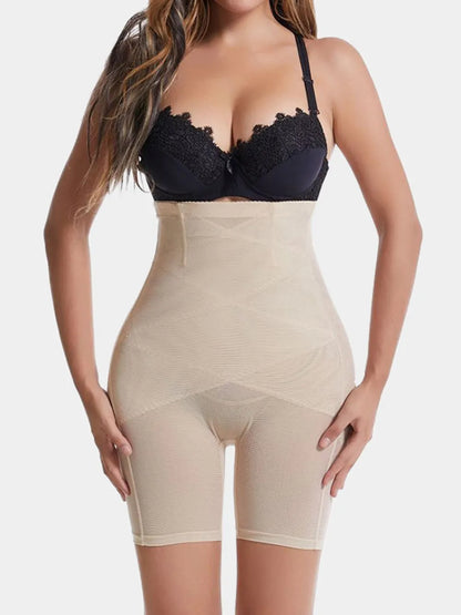 Plus Size High Waist Shaping Shorts - Plus Size XL-4XL - View 4