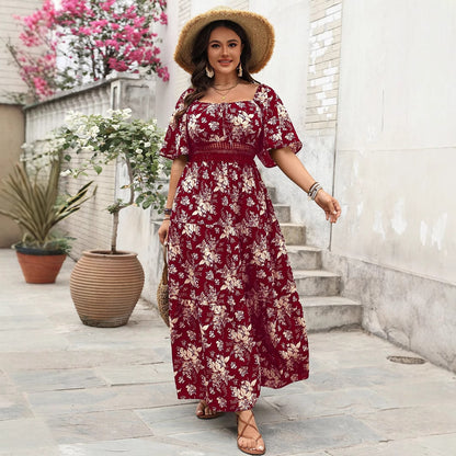plus-size-vintage-square-neck-dress