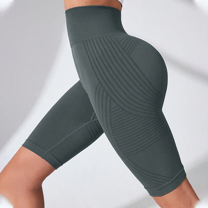 Plus Size Fitness Pants with Tummy Control - Plus Size XL-4XL - View 4